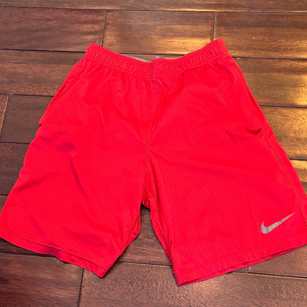 Nike Men's Bright Red Athletic Shorts